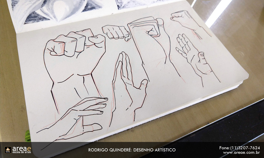 Amostra de arte do instrutor Rodrigo Quinderé
